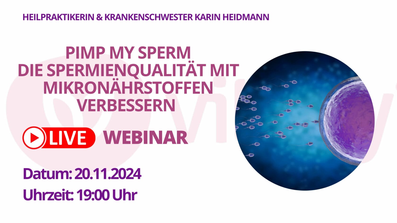 Kostenloses Kinderwunsch Webinar – Pimp My Sperm.